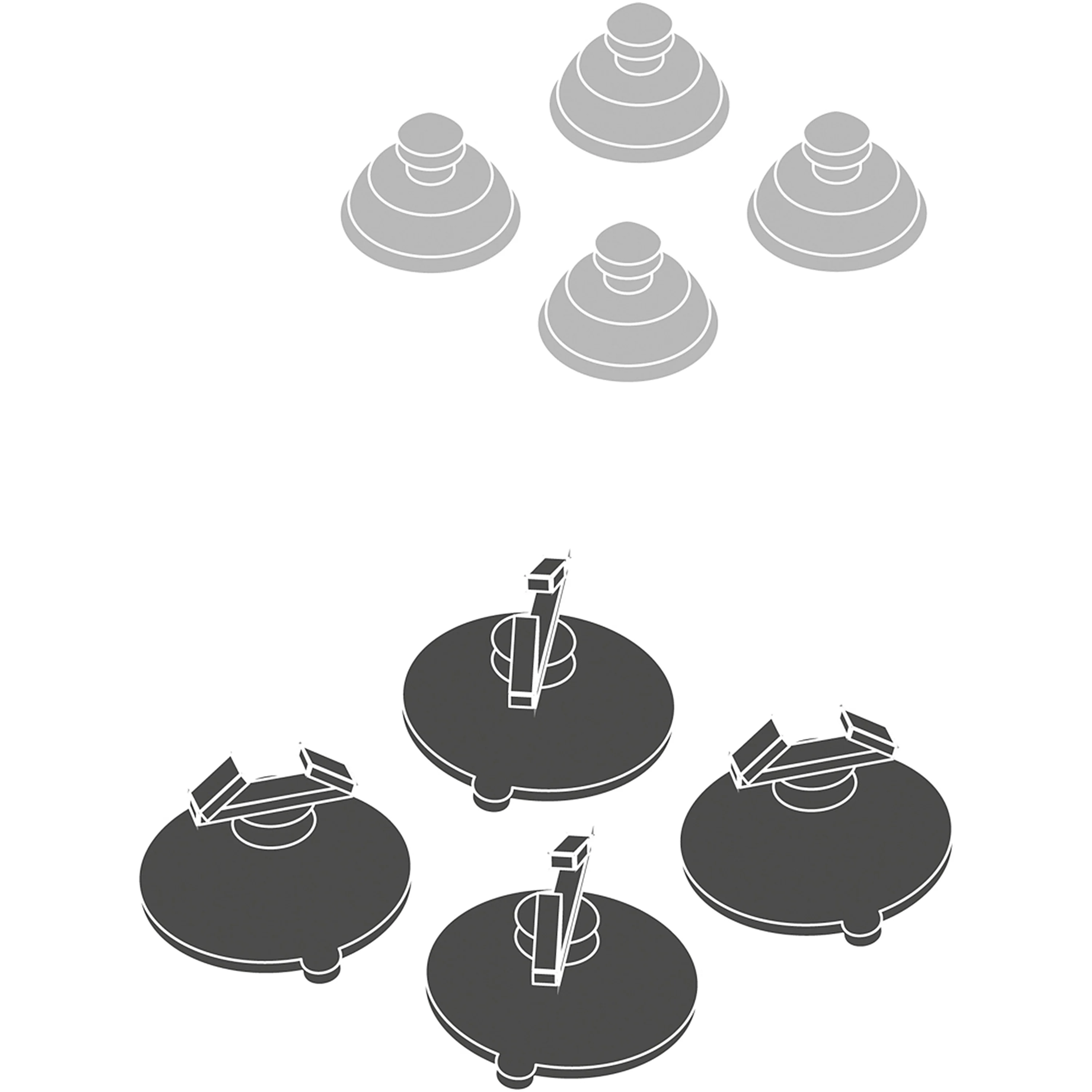 SELTZ L Suction Cups