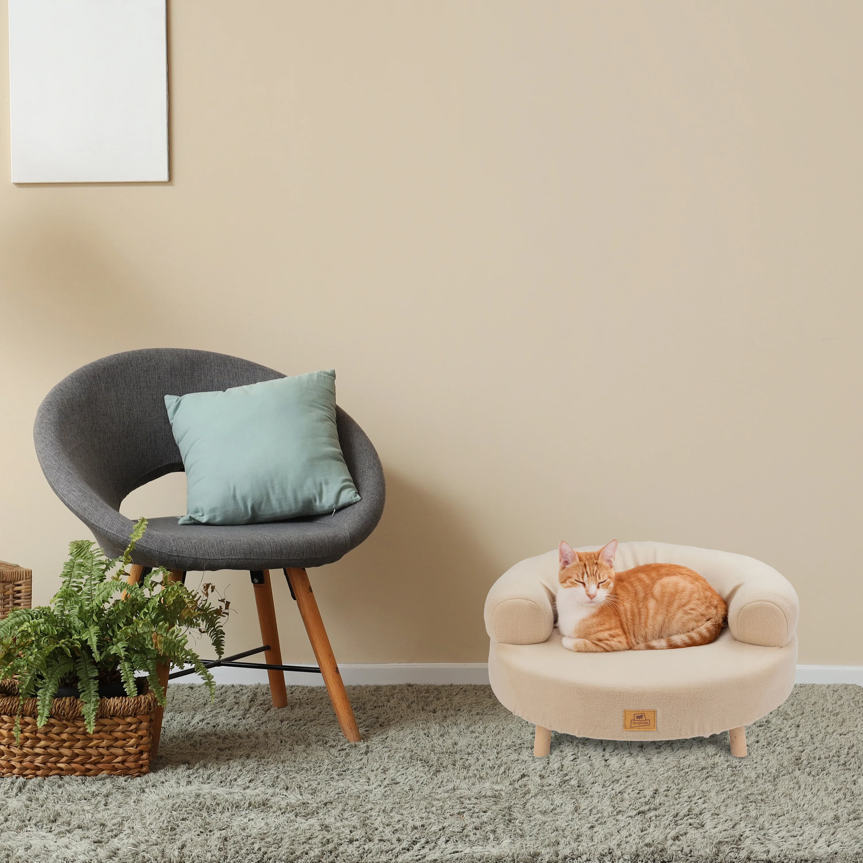 AKI Wooden Dog and Cat Bed - Image 4