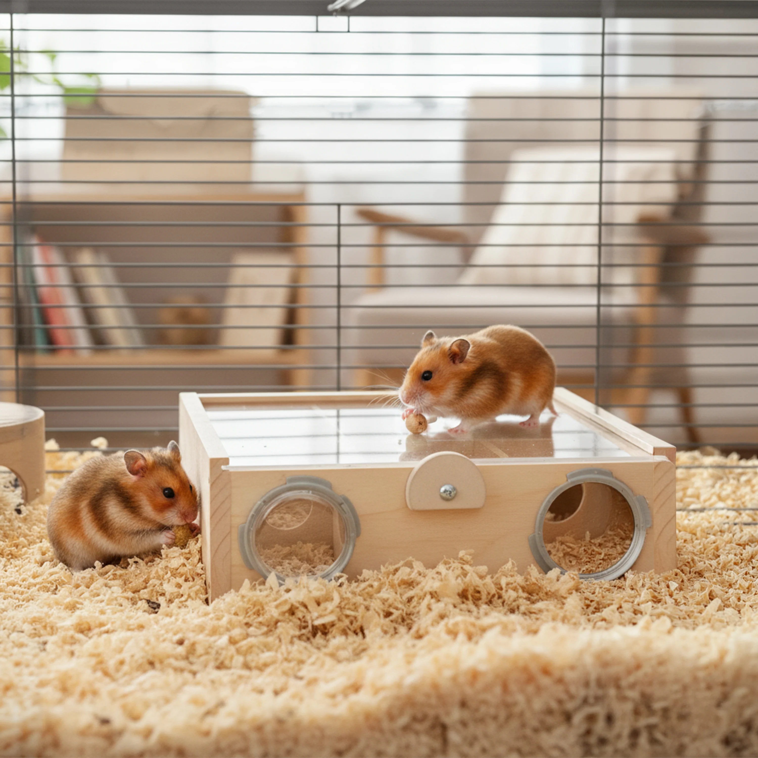 ARCADE DEDALUS Wooden hamster toy - Image 3