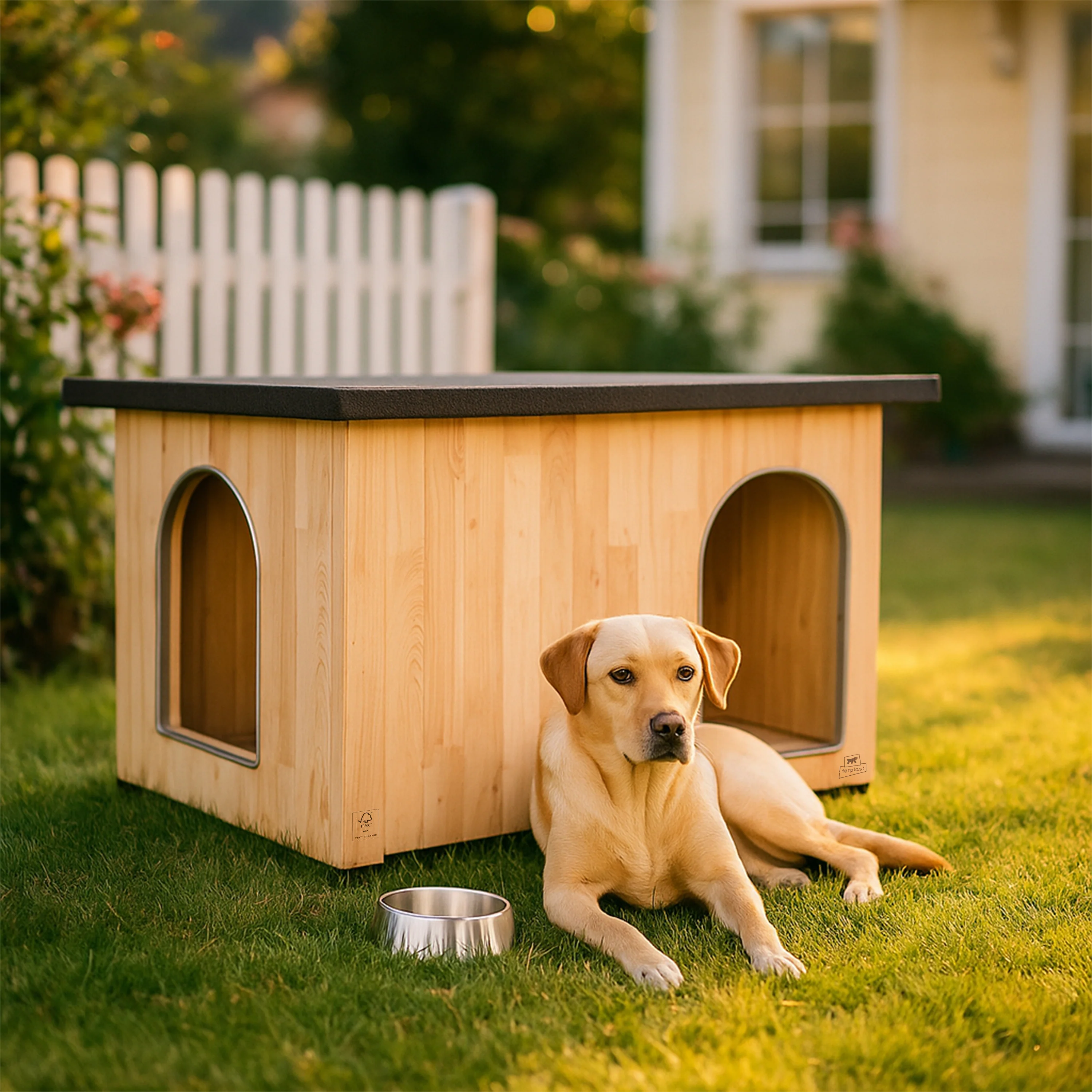 CLICKO wooden dog kennel - Image 17