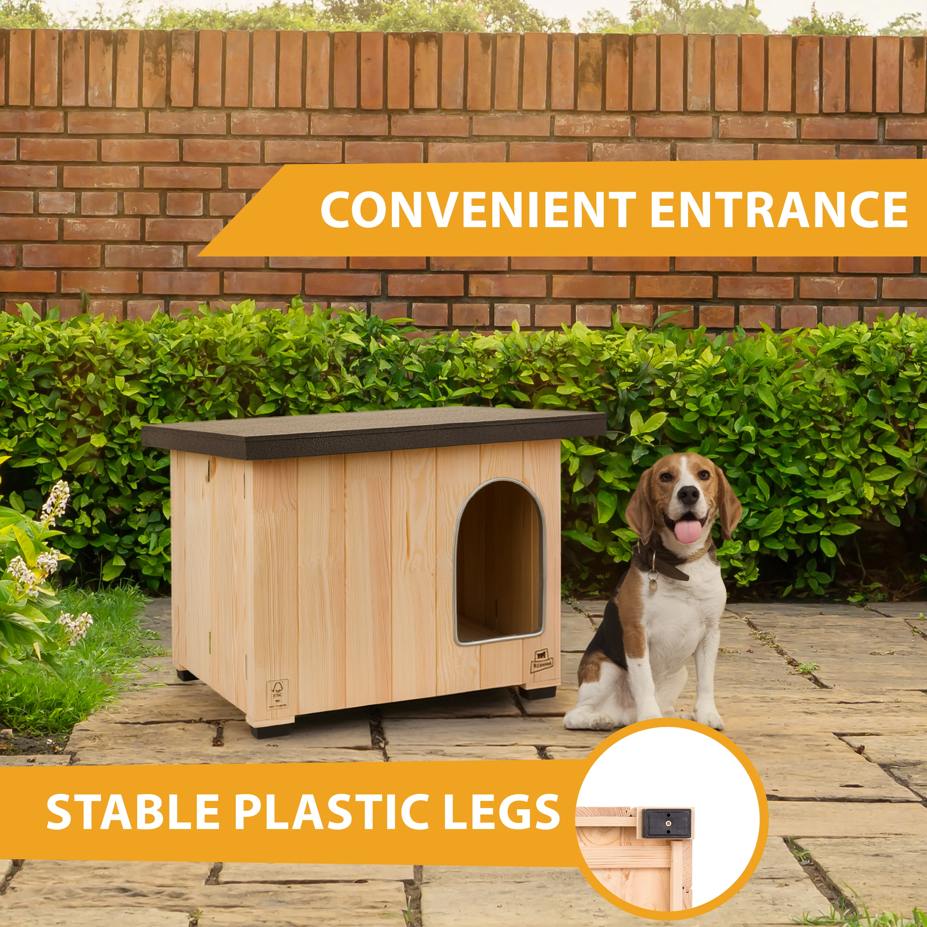 CLICKO wooden dog kennel - Image 6