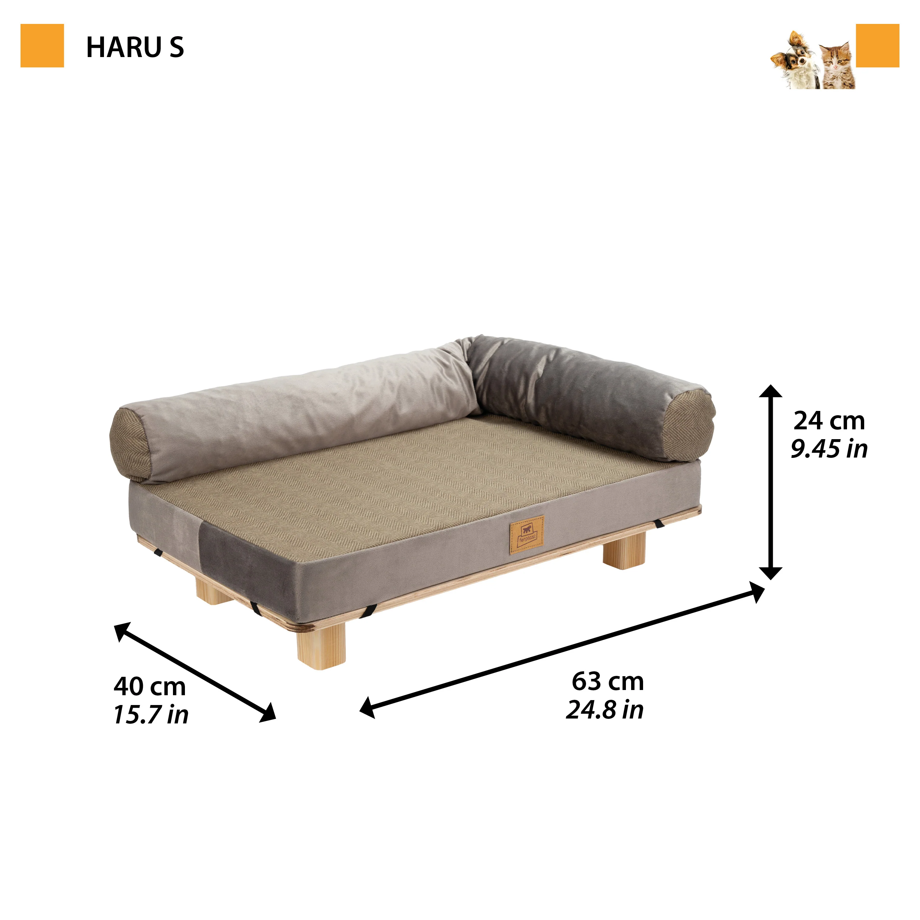 HARU Wooden Dog and Cat Bed - Image 2