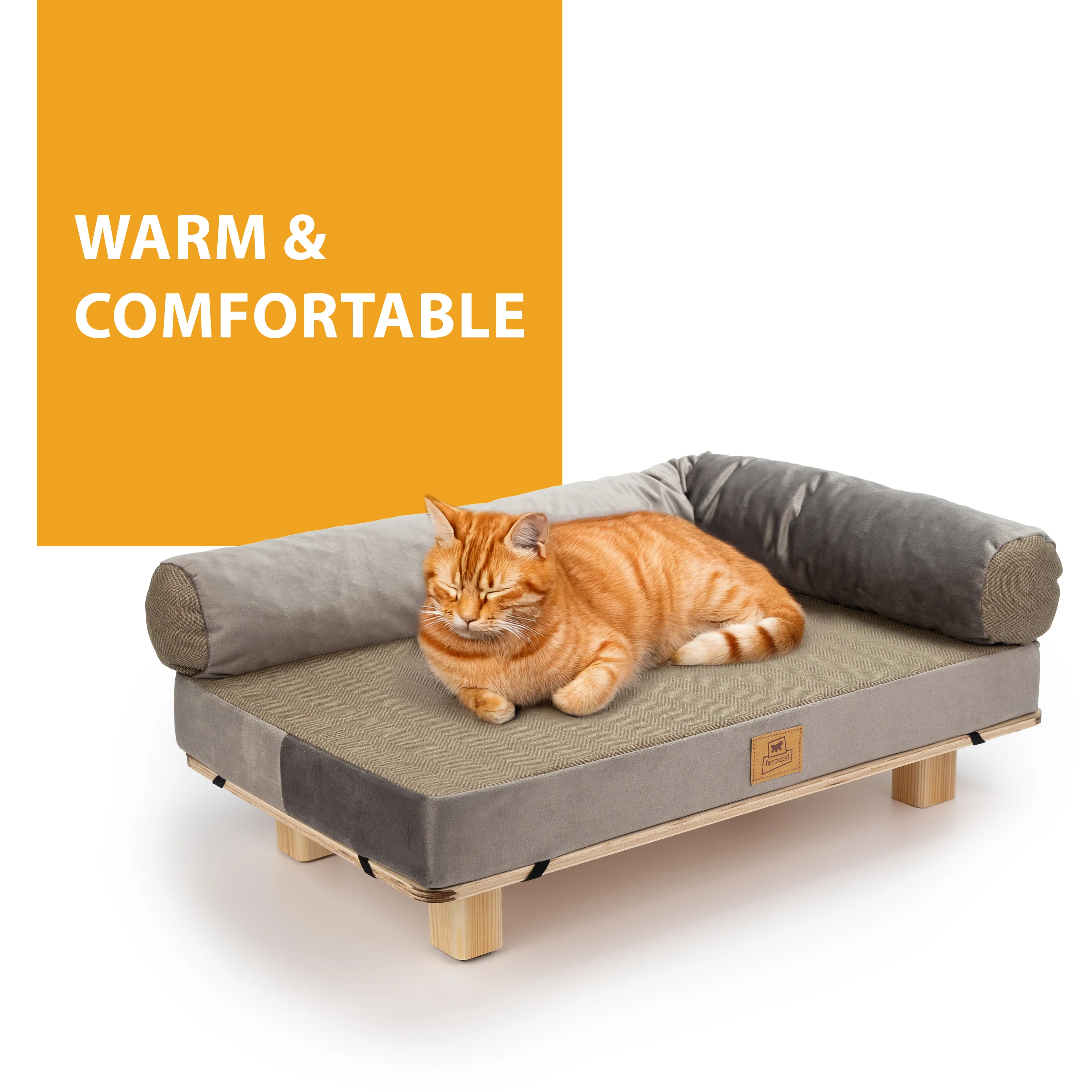 HARU Wooden Dog and Cat Bed - Image 8