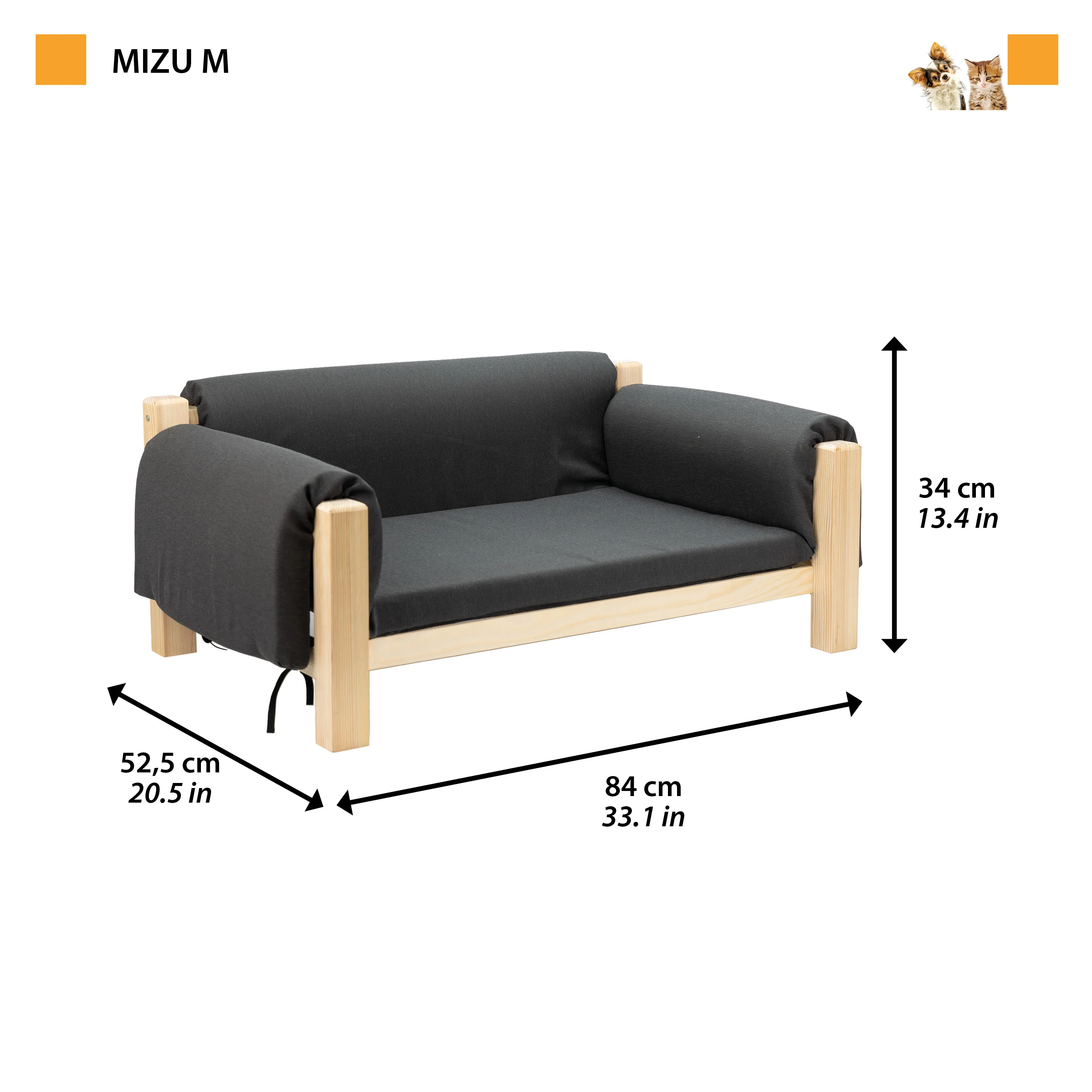 MIZU Wooden Dog and Cat Bed - Image 10