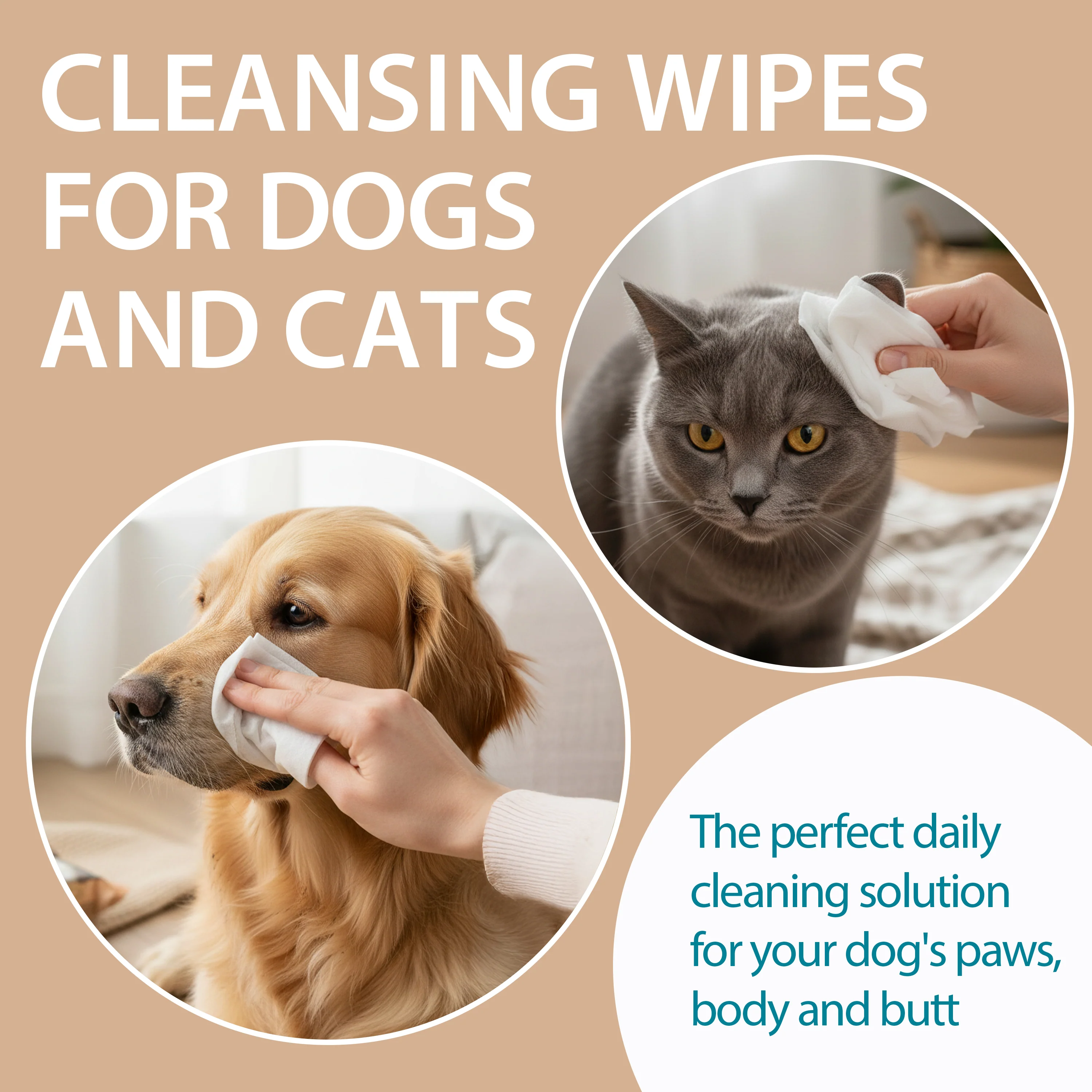 CHAMOMILE DOG AND CAT WIPES  NATURÉ  (X40) - Image 4
