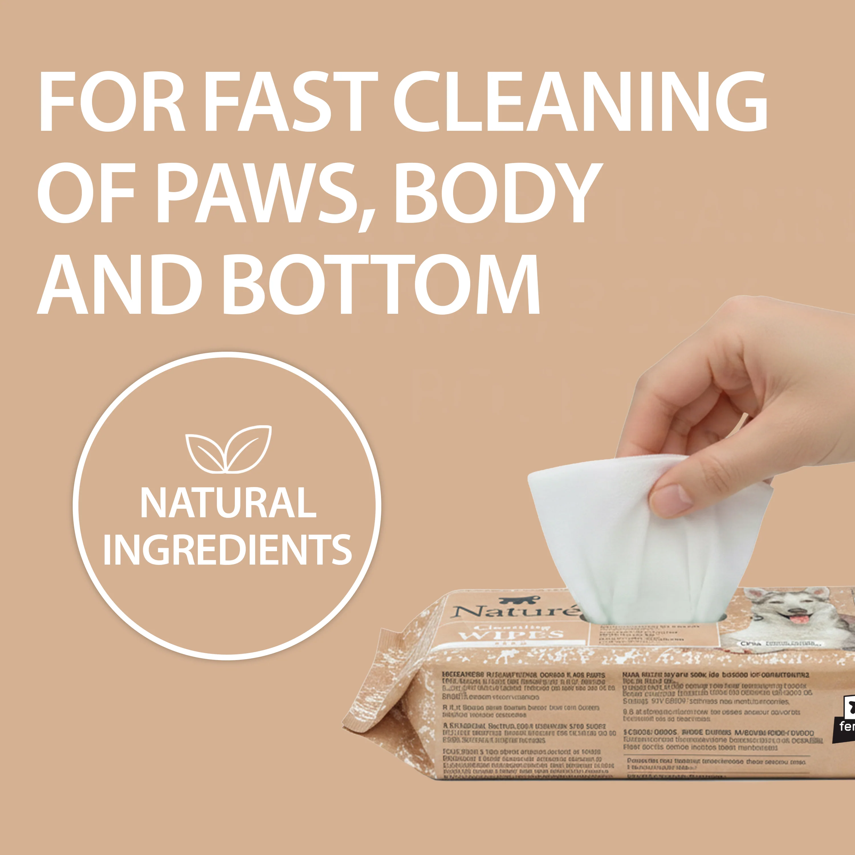 CHAMOMILE DOG AND CAT WIPES  NATURÉ  (X40) - Image 6