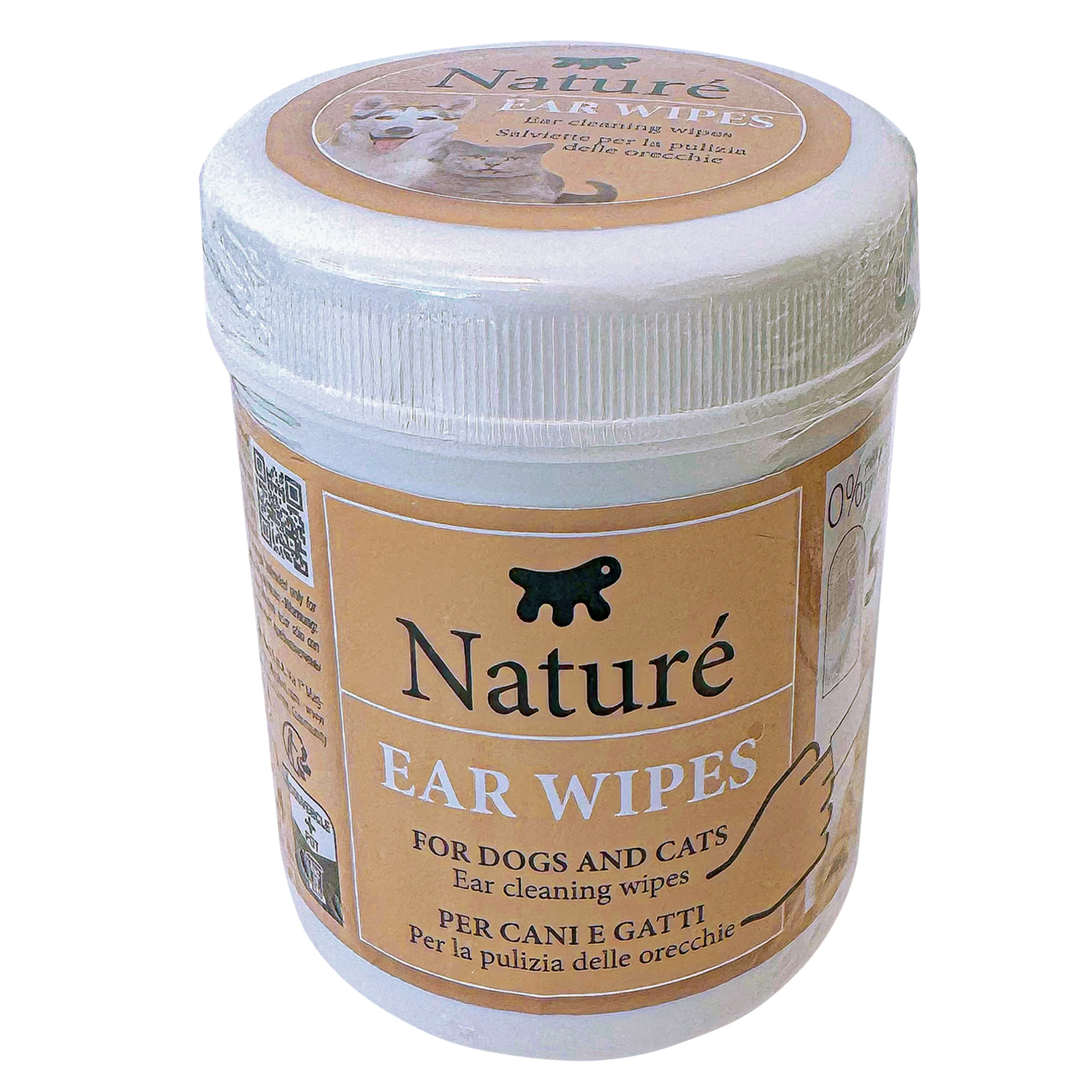 DISPOSABLE EAR FINGER PADS  FOR DOGS AND CATS  NATURÉ(x50)