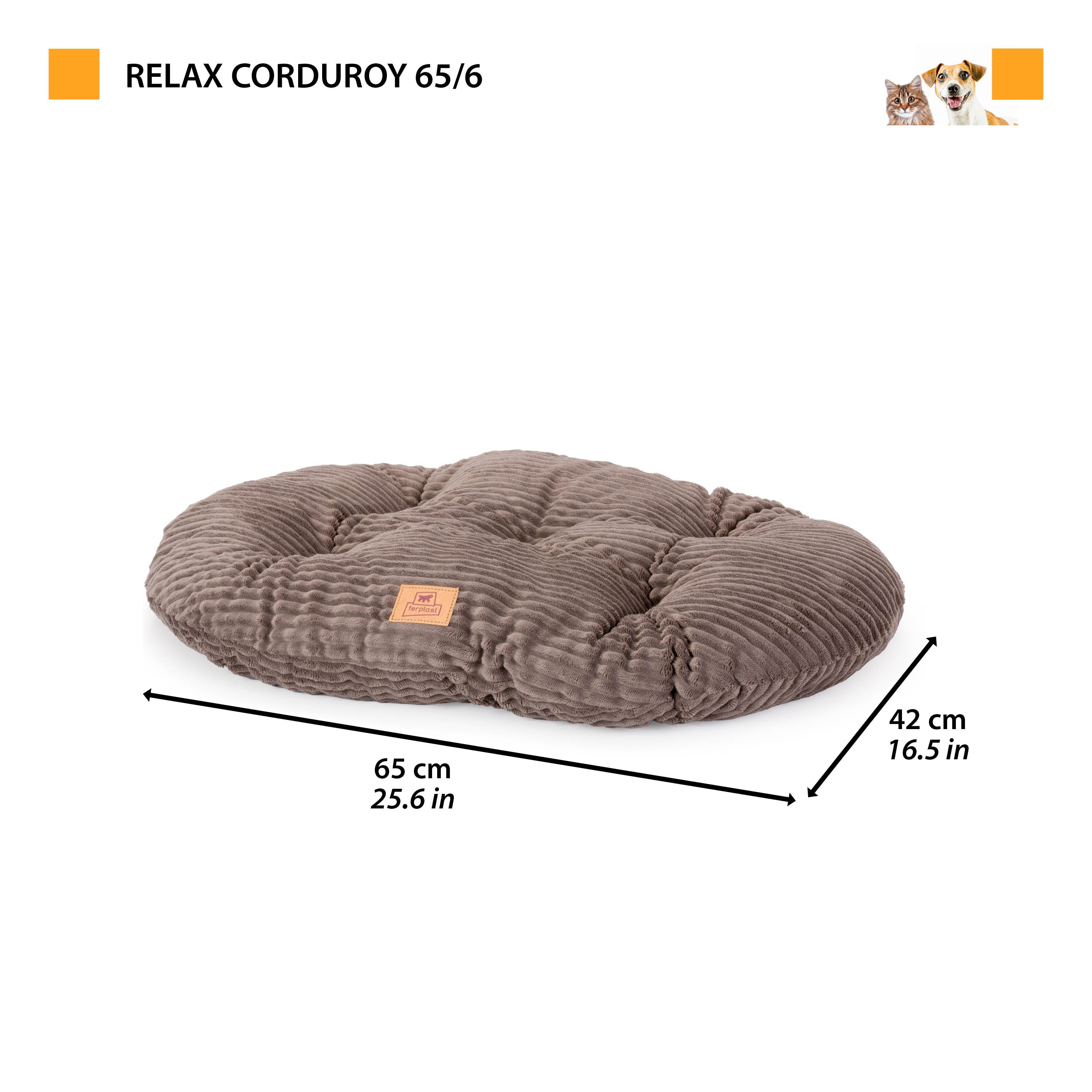 RELAX CORDUROY Oval cushion for dogs and cats - Image 35