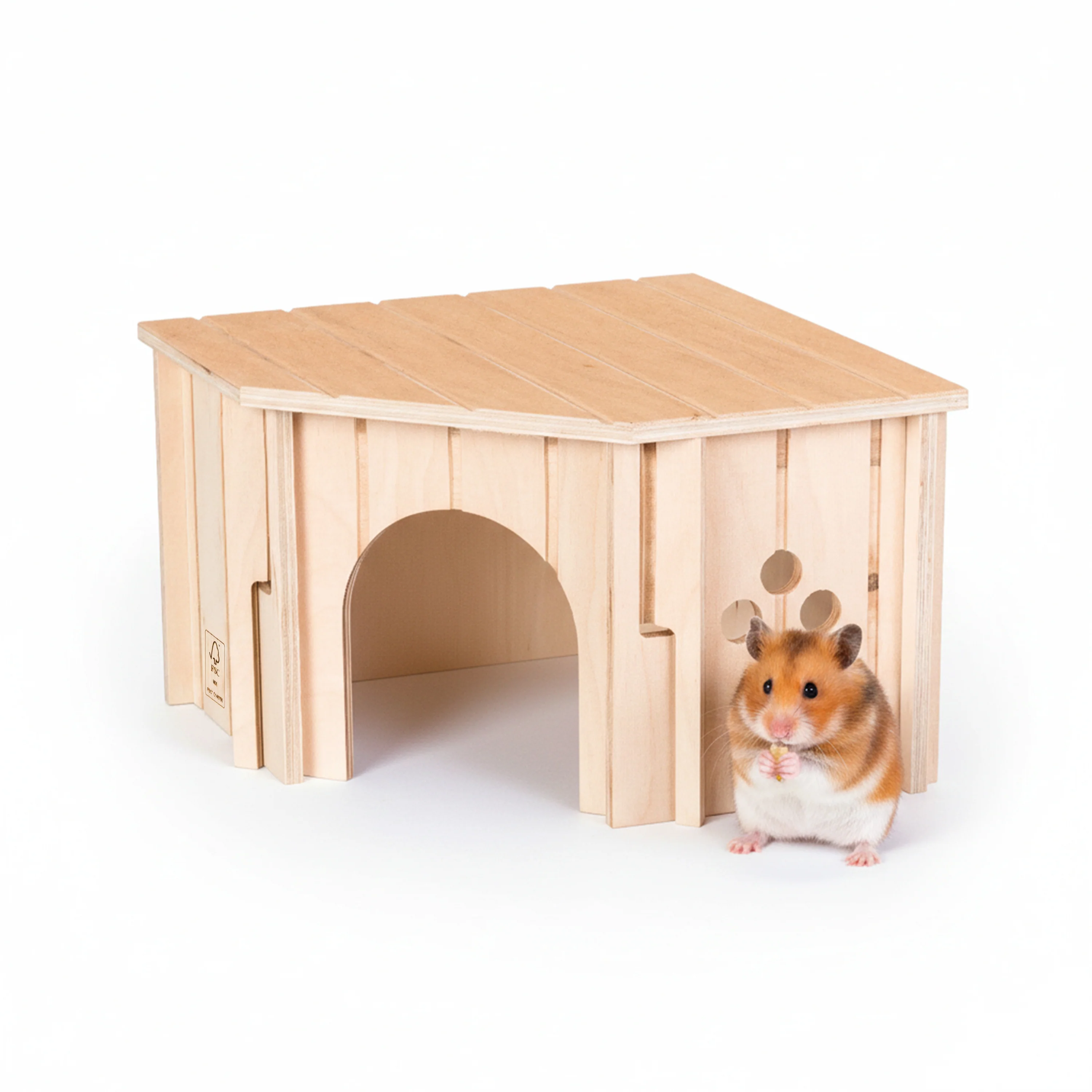SIN CORNER Wooden Corner House for Small Animals - Image 5