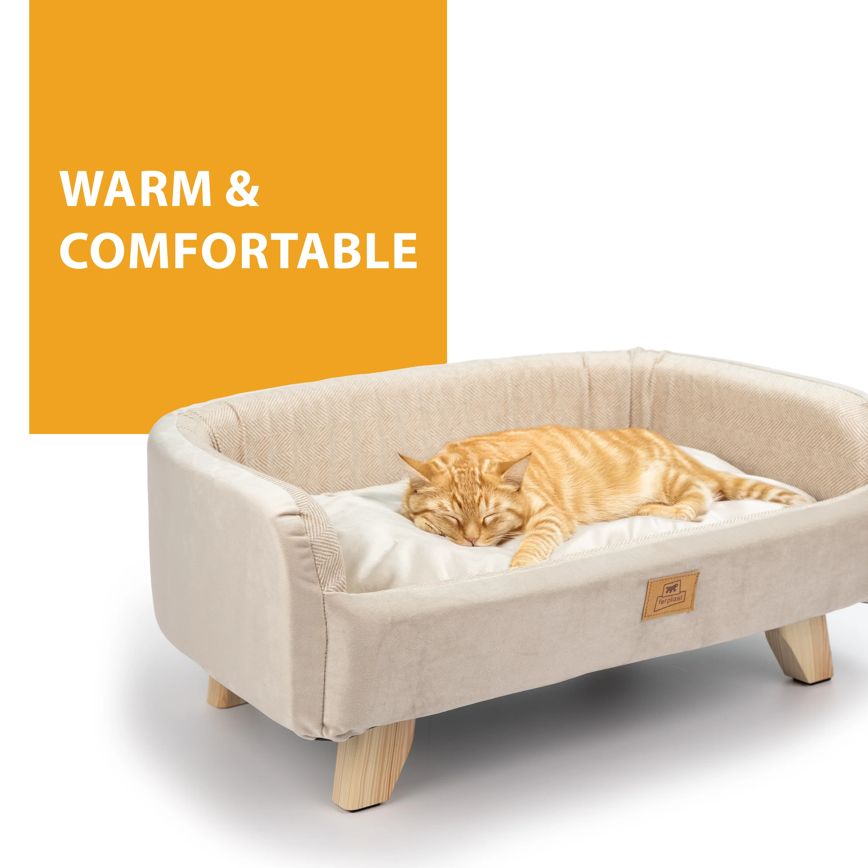 YUKI Wooden Dog and Cat Bed - Image 8